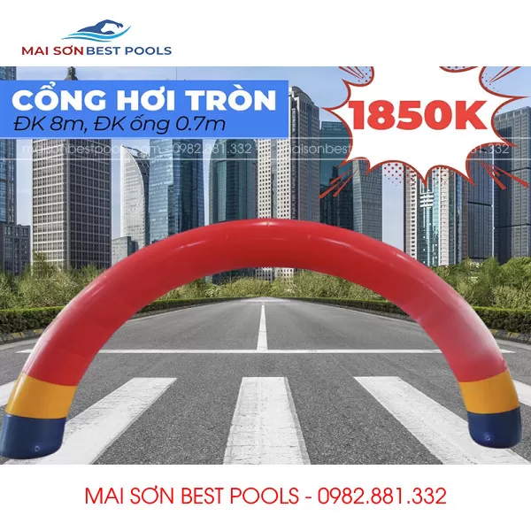 Cổng hơi tròn đường kính 8m 2 Cổng hơi tròn đường kính 8m
