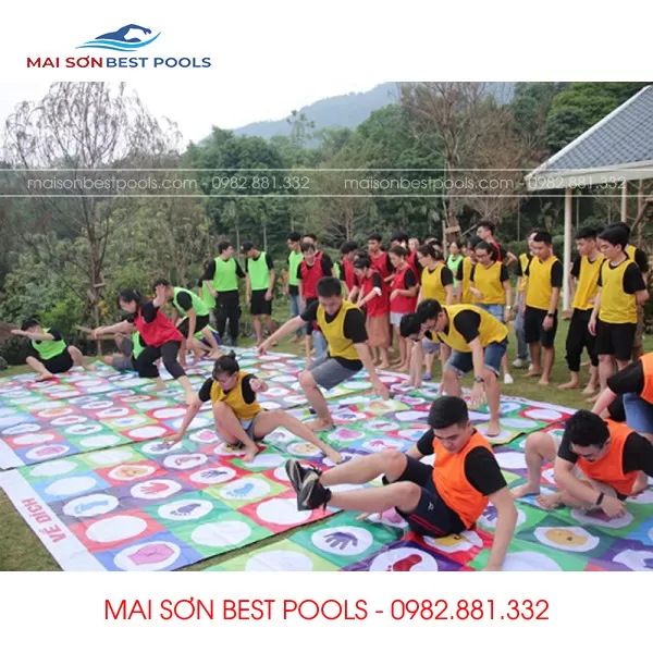 Bạt chân tay miệng - Đồ chơi Team Building 2 Bạt chân tay miệng - Đồ chơi Team Building