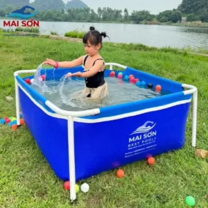 Bể Bơi Lắp Ghép Gia Đình KT 1.3x1.3x0.6m 6 Bể Bơi Lắp Ghép Gia Đình KT 1.3x1.3x0.6m