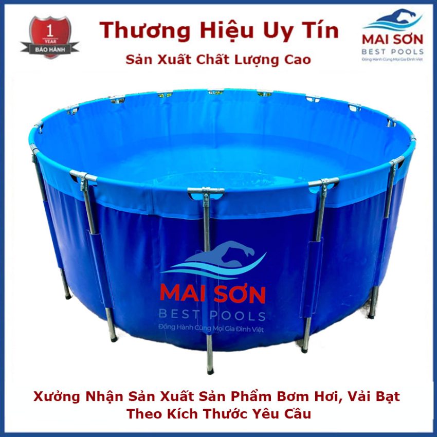 Bồn bạt tròn được nhiều hộ nuôi ưa chuộng