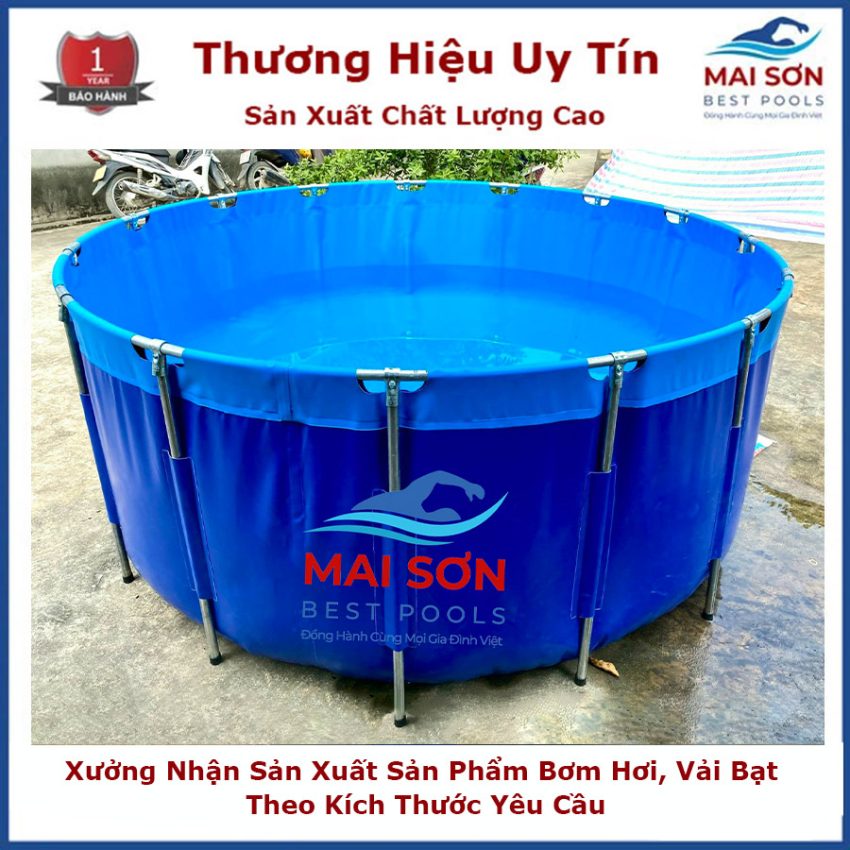 Một mẫu bồn bạt nuôi cá không có ngăn lọc của Mai Sơn Best Pools