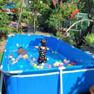 Bể Bơi Mini Lắp Ghép Tại Nhà KT dài 3.1x2.2x0.8 Bể Bơi Mini Lắp Ghép Tại Nhà KT dài 3.1x2.2x0.8
