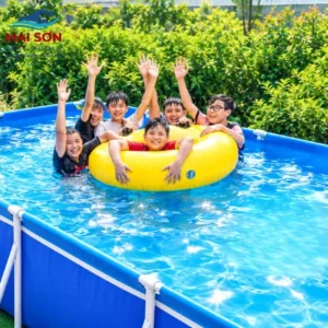 Bể Bơi Mini Lắp Ghép Tại Nhà KT dài 4.9x2.2x0.8 Bể Bơi Mini Lắp Ghép Tại Nhà KT dài 4.9x2.2x0.8