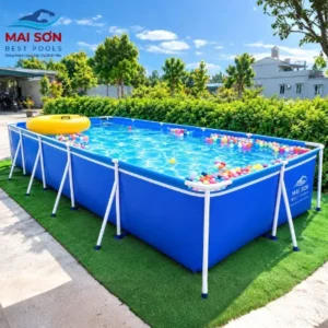 Bể Bơi Mini Lắp Ghép Tại Nhà KT dài 4.9x2.2x0.8 Bể Bơi Mini Lắp Ghép Tại Nhà KT dài 4.9x2.2x0.8
