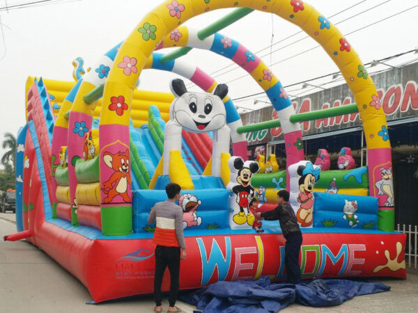 Alternative view of Nhà Bơm Hơi Mai Sơn, Lâu Đài Bơm Hơi, Nhà Bóng, Nhà Phao - nhắn sản xuất theo yêu cầu