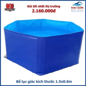 Bồn bạt lục giác với thiết kế nhỏ gọn chắc chắn