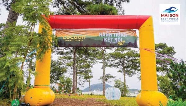 Alternative view of Đồ chơi bơm hơi - Cổng hơi tự đứng 4x5m