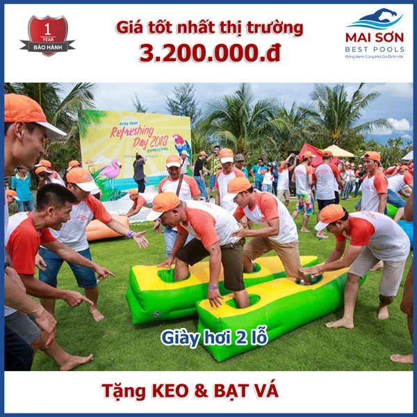 Đồ chơi bơm hơi - Đôi giày hơi 2 lỗ