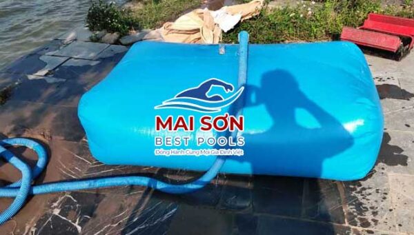 Alternative view of Túi chứa nước di động bằng bạt PVC 6m3 bạt 0.9mm