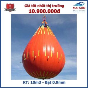 Túi thử tải bằng bạt PVC cao cấp 10m3 bạt 0.9