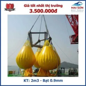 Túi thử tải bằng bạt PVC cao cấp 2m3 bạt 0.9