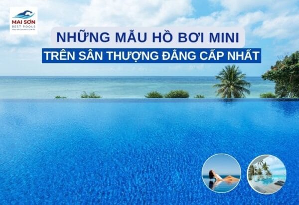 hồ bơi mini trên sân thượng