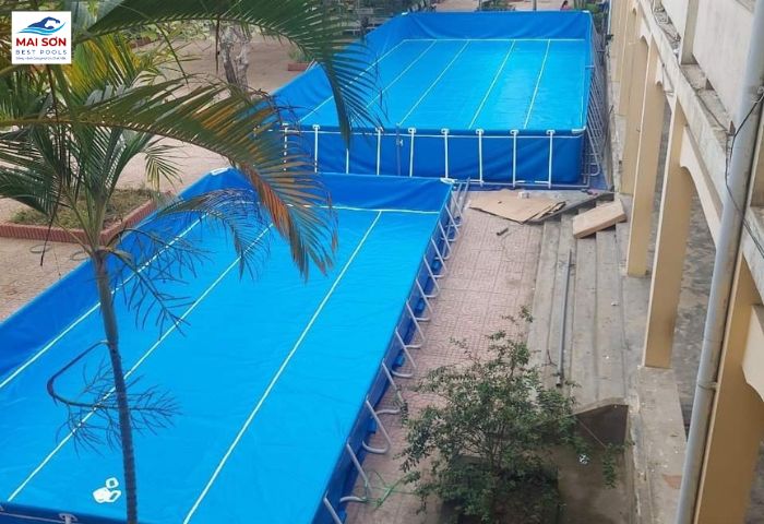 Bể bơi di động tại Mai Sơn được nhiều khách hàng tin tưởng lựa chọn
