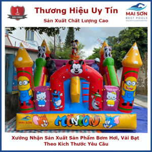Nhà Hơi Vòm Mickey, Doraemon Mai Sơn, Nhà Hơi Trẻ Em, Nhà Hơi Lâu Đài, Nhà Phao – nhắn sản xuất theo yêu cầu