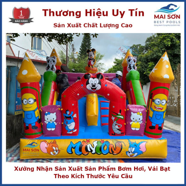 Nhà Hơi Vòm Mickey, Doraemon Mai Sơn, Nhà Hơi Trẻ Em, Nhà Hơi Lâu Đài, Nhà Phao – nhắn sản xuất theo yêu cầu