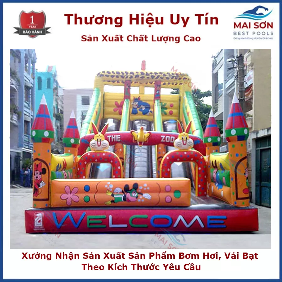 Báo Giá Nhà hơi Khổng lồ - Nhà hơi Lâu đài trẻ em 6 Nhà hơi lâu đài chất lượng cao, nhà hơi trẻ em Mai Sơn