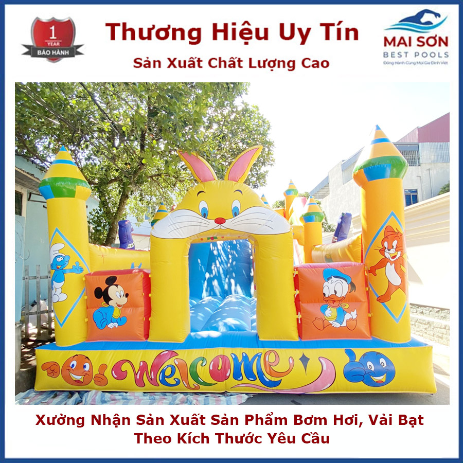 Nhà hơi Thỏ Vàng - Thú vị và đầy thử thách