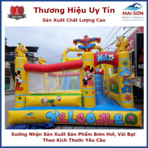 Nhà Hơi Người Nhện Giăng Lưới Mai Sơn, Lâu Đài Bơm Hơi, Nhà Hơi, Nhà Phao – nhắn sản xuất theo yêu cầu