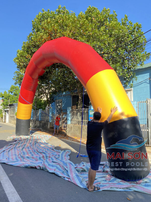 Alternative view of Cổng Hơi Khai Trương Hình Vòm - Nhắn Zalo Mai Sơn sản xuất theo yêu cầu