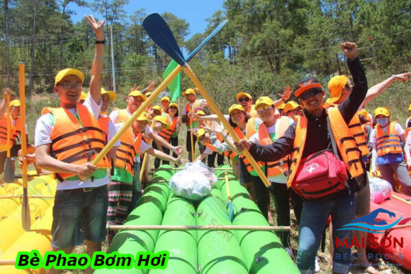 Alternative view of Bè Phao Hơi + Tháp Chứa Vàng Team Buiding Mai Sơn, Đồ Chơi Bơm Hơi Sự Kiện