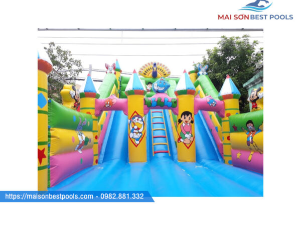 Mẫu Nhà hơi lâu đài trẻ em - Nhà hơi bơm hơi đẹp, uy tín, chất lượng cao.