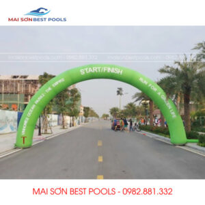 Cổng hơi xanh lá sự kiện, khai trương.