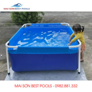 Mẫu Bể Bơi Mini Trẻ Em Vuông 9m2.
