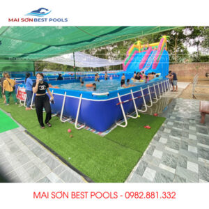 Mẫu Bể Bơi Thông Minh - Cầu Trượt Nước