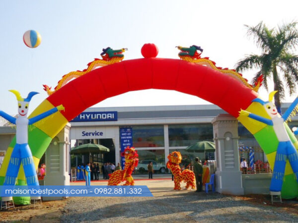 Mẫu Cổng hơi đẹp, giá rẻ, chất lượng.