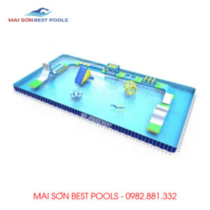 Thiết kế Bể Bơi Di động kinh doanh Đồ chơi sự kiện Team Building dưới nước 3 Thiet ke Be Boi Di dong kinh doanh ket hop Nha phao boi