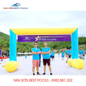 Báo giá Cổng hơi sự kiện, Cổng hơi Team Building Mai Sơn Best Pools