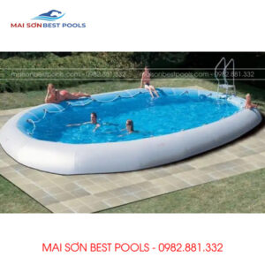 Mẫu Bể Bơi Hình Elip - Hình Tròn đẹp.