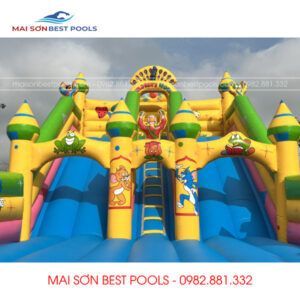 Mẫu Nhà hơi lâu đài trẻ em khổng lồ MAI SƠN BEST POOLS