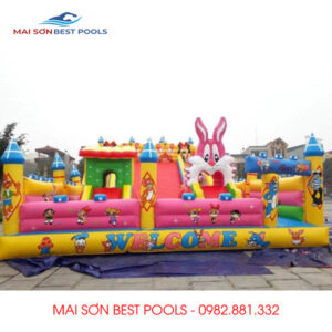 Mẫu Nhà hơi lâu đài khổng lồ