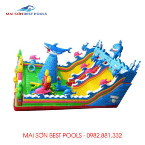 Nhà hơi trẻ em Cá Voi - Nhà phao khổng lồ