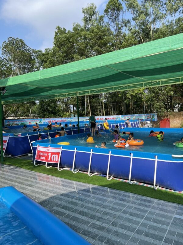 Thi công bể bơi trường học di động lắp ghép thực tế tại Việt Nam