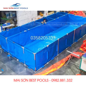 Bể Bạt Nuôi Cá Koi 3 Ngăn Lọc - Giá Tốt