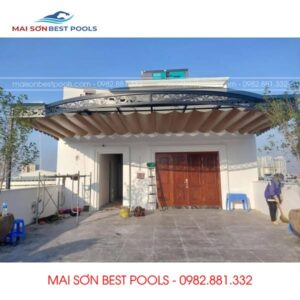 Thiết kế Mái hiên di động ở TP Tam Điệp - Ninh Bình