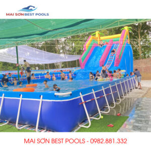 Mẫu Bể Bơi di động, lắp ghép, thông minh - Bể bơi kinh doanh