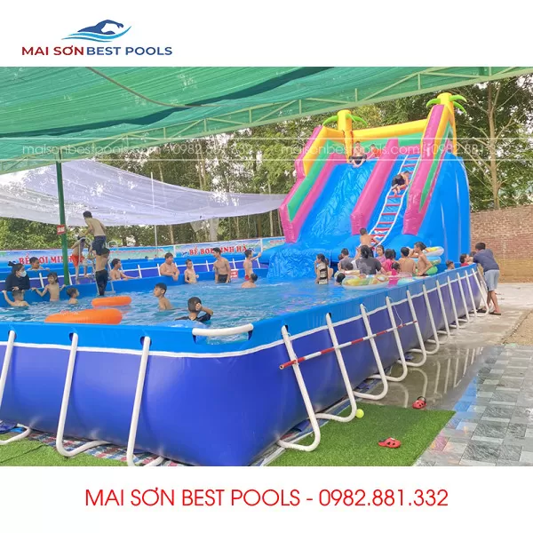 Mẫu Bể Bơi di động, lắp ghép, thông minh - Bể bơi kinh doanh