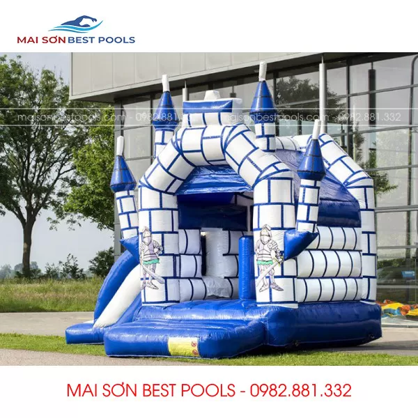 Mẫu Nhà hơi mini lâu đài bơm hơi trẻ em.