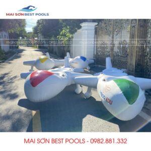 Máy Bay bơm hơi sự kiện team building - Đồ chơi sự kiện