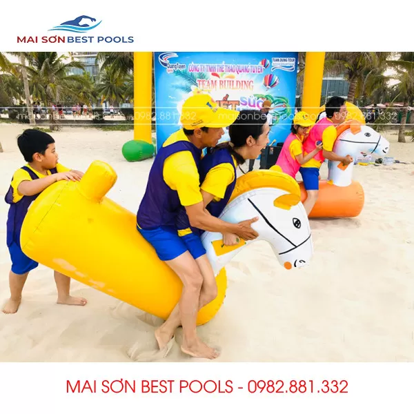 Ngựa Hơi Team Building - Đồ chơi bơm hơi