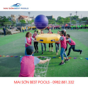 Đệm Tâng Bóng Team Building - Đồ chơi Team Building