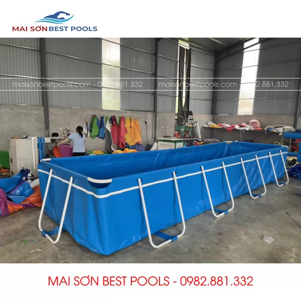 Báo giá Bể Bơi Trường Học, Bể Bơi Di động, lắp ghép 2026 20 Tư vấn, thiết kế, sản xuất Bể bơi gia đình lắp ghép, bể bơi khung kim loại di động thông minh