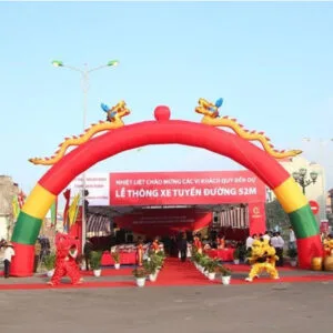 Cổng hơi sự kiện phối màu đa dạng kích thước