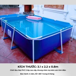 Bể bơi lắp ghép tại Ninh Thuận - Giải nóng hiệu quả tại gia 17 be-boi-lap-ghep-tai-ninh-thuan-kich-thuoc-3.1mx2.2x0.8