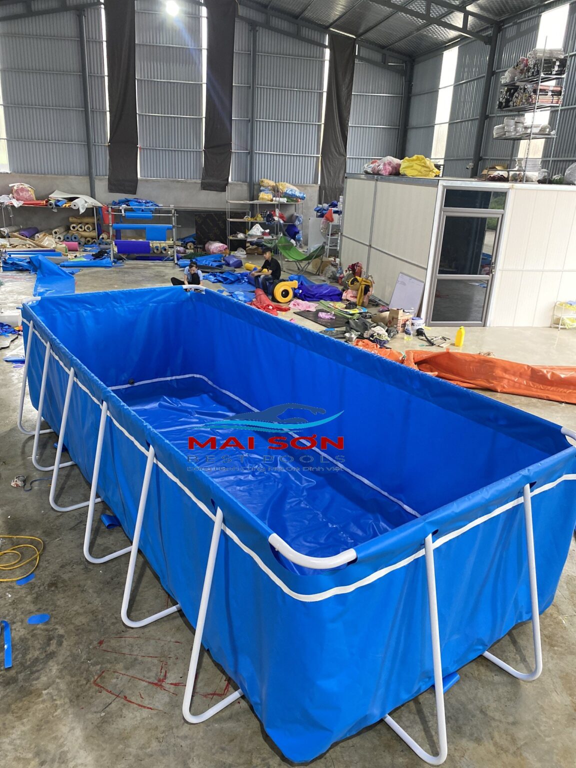 Alternative view of Bể bơi lắp ghép khung kim loại tại Hải Phòng