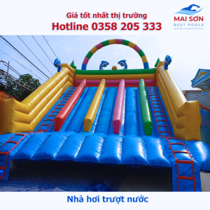 Nhà hơi cầu trượt – Nhà hơi lâu đài