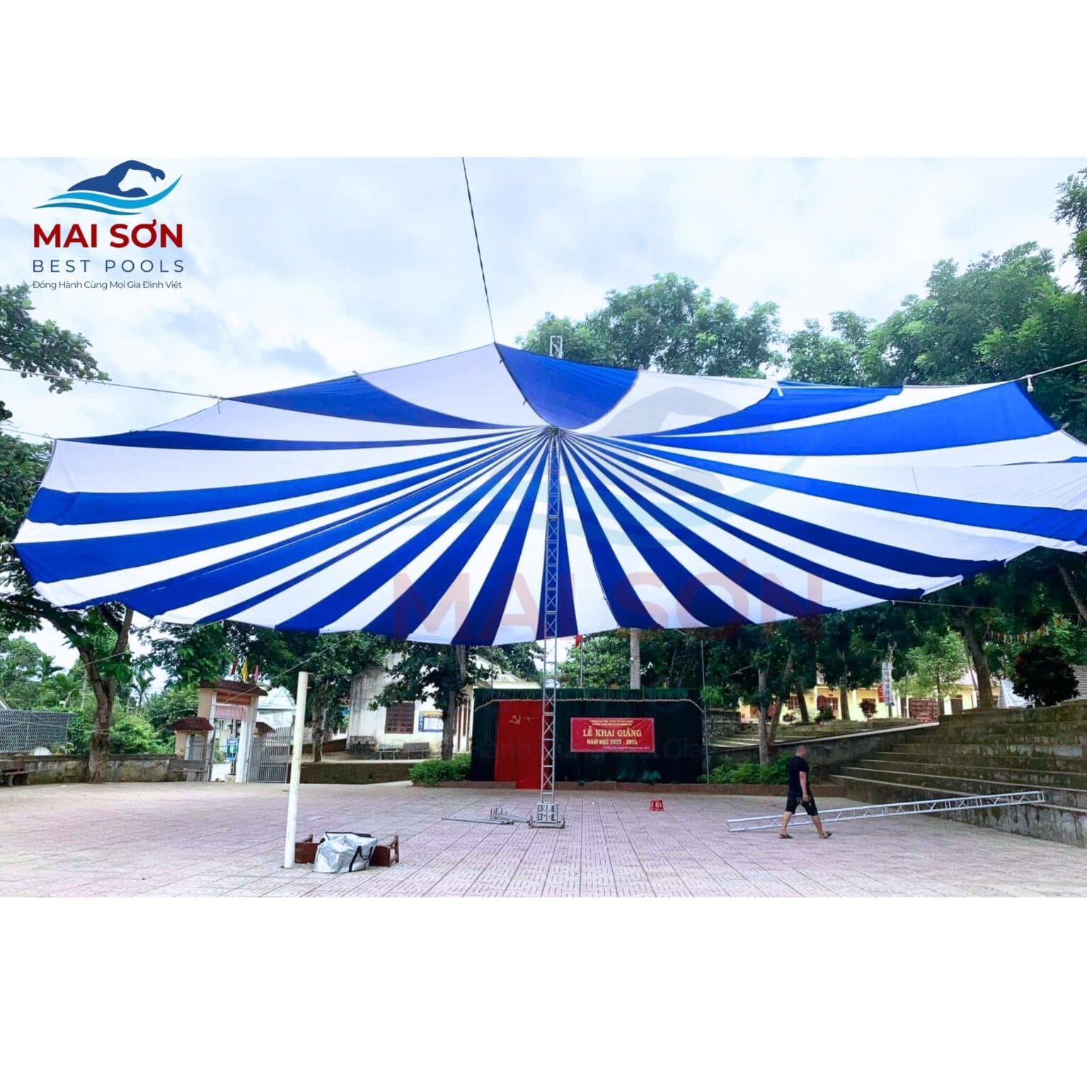 Dù sự kiện - Ô dù sự kiện - Dù che sự kiện ngoài trời - Dù che sân trường tròn 4 o-du-su-kien (3)
